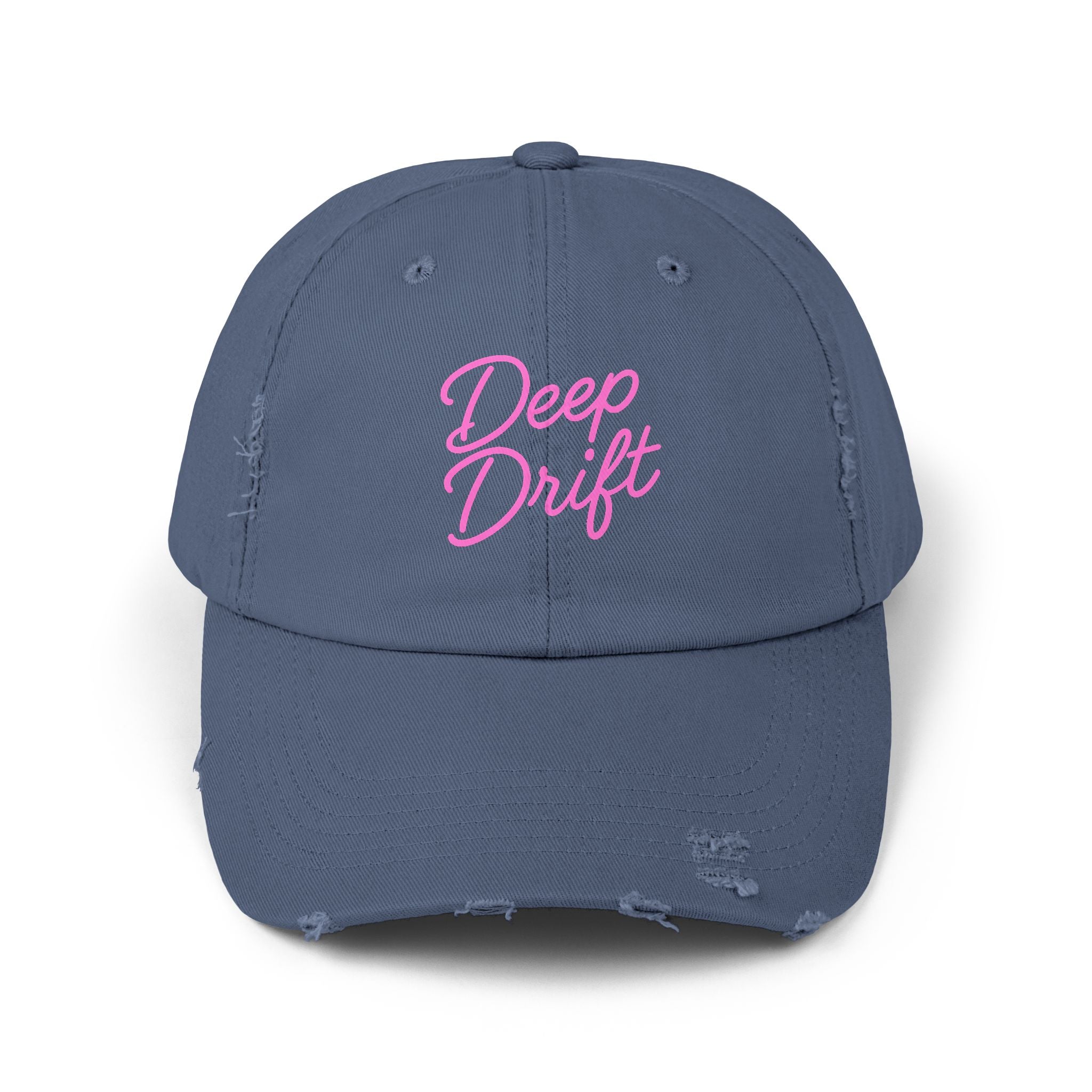 Deep Drift Pink Hooked Horizon Co.  Hat Unisex Distressed Cap - Casual Chic Hat, Perfect for Outdoor Adventures, Gifts for Him/Her, Vintage Style, Everyday Wear