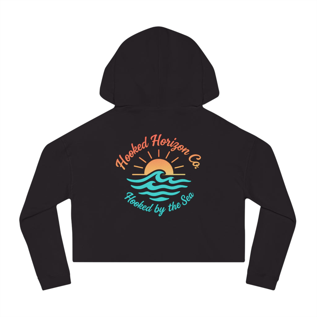 Wave & Sun Deep Drift– "Hooked By The Sea" Hooked Horizon Co. Unisex Hoodie for Ocean Lovers, Nautical Fashion, Cool Weather Gear, Everyday Comfort, Perfect Gift