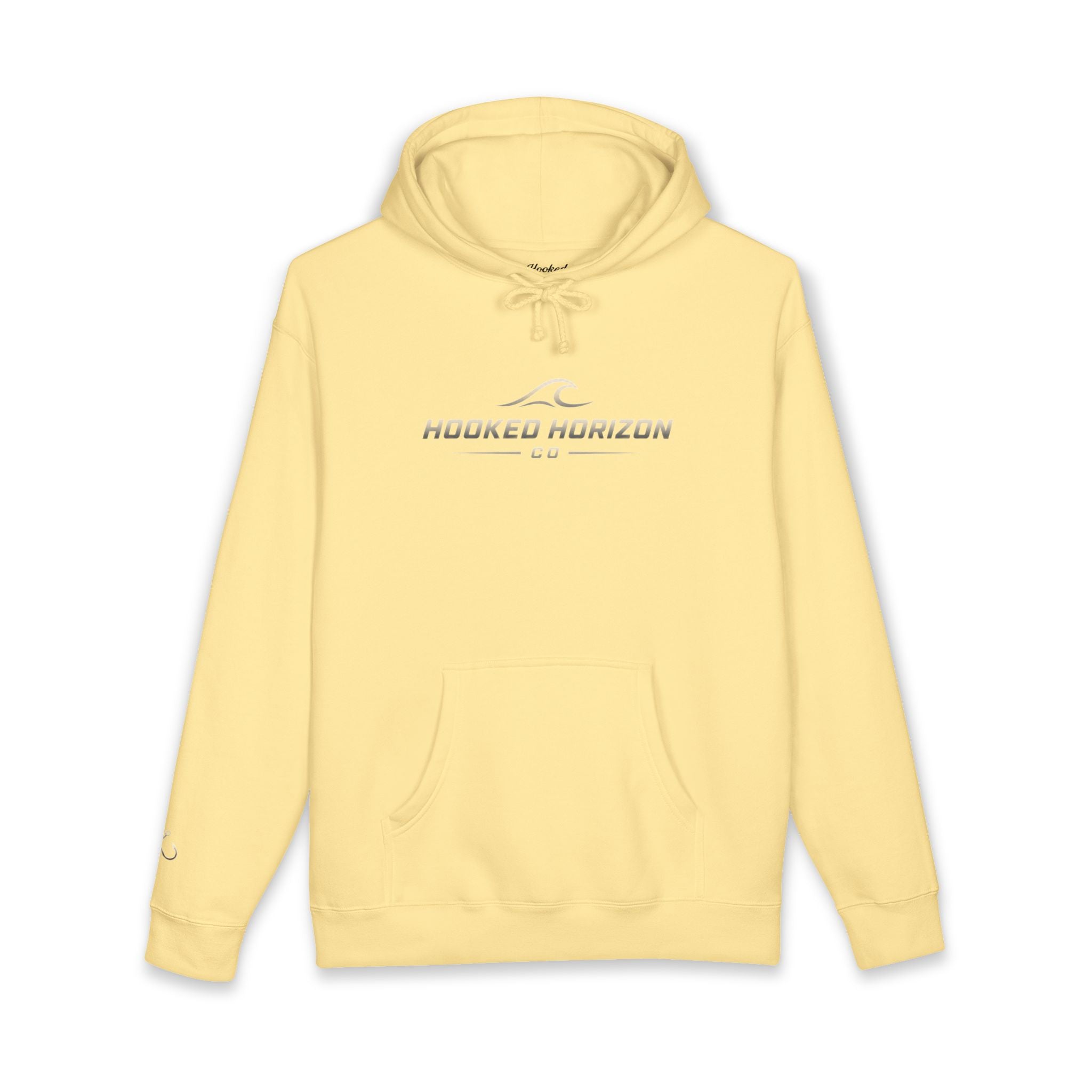 Wave Hoodie Hooked Horizon Co. — Fishing Back Graphic Hoodie, Multiple Color Variations