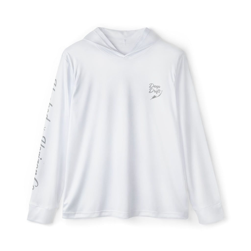 Deep Drift Grey & White Sports Warmup Hoodie