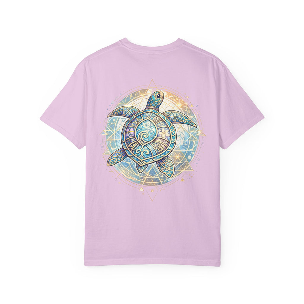 Turtle Geometric Inspiration T-Shirt - Hooked Horizon Co. Fishing Tee for Angler Lovers