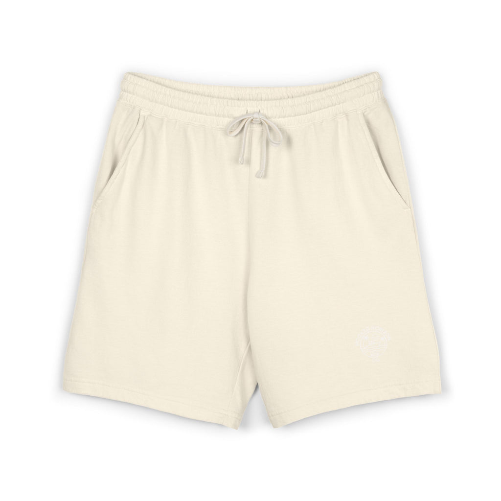 Hooked Horizon Co.  80s Inspired Fleece Sweat Shorts — Lightweight Garment-Dyed Lounge Shorts