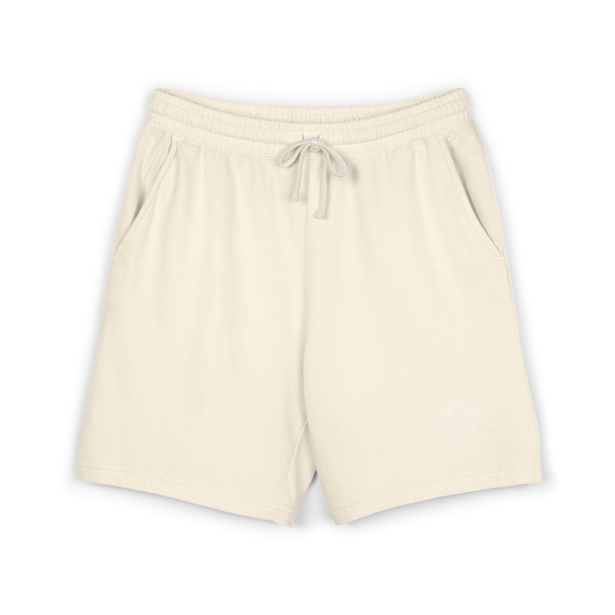 Hooked Horizon Co.  80s Inspired Fleece Sweat Shorts — Lightweight Garment-Dyed Lounge Shorts