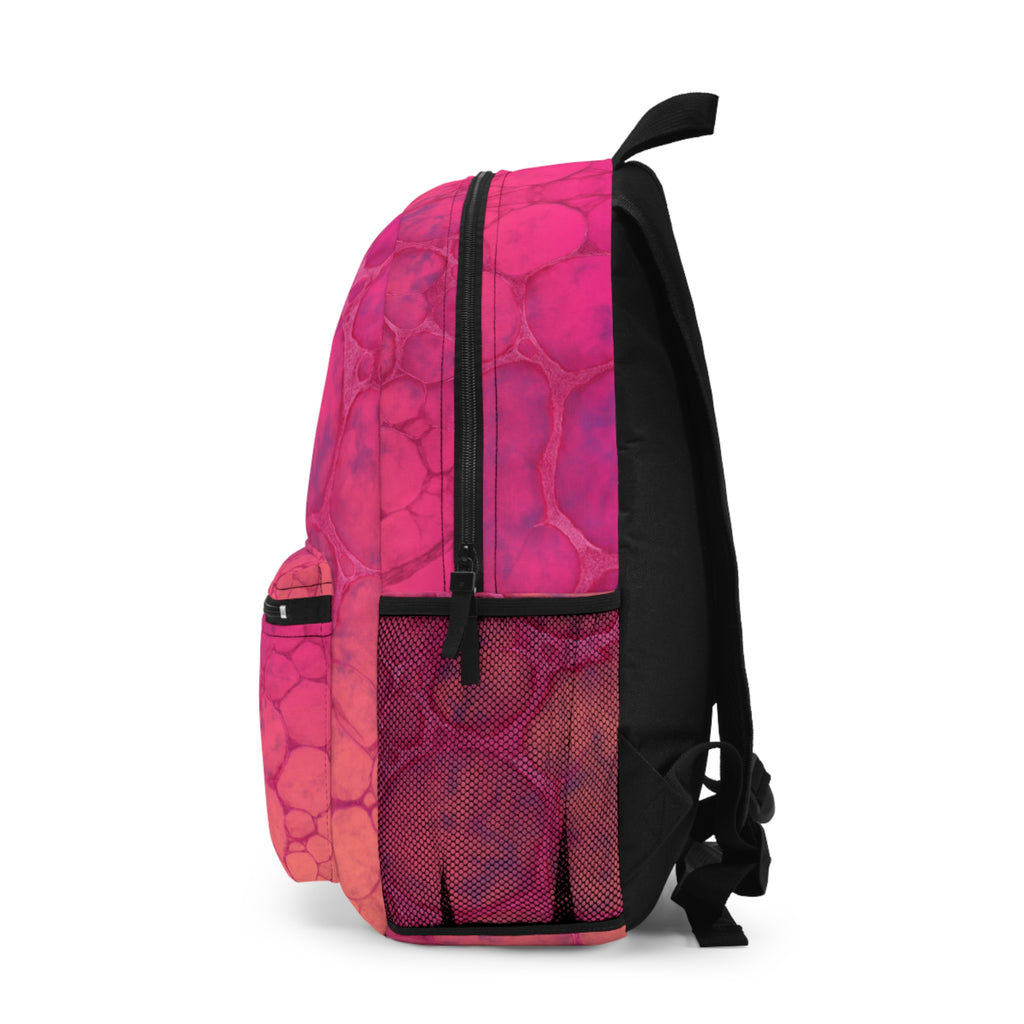 Pink To Orange Ombre Hammer Head Shark Backpack – 'Hooked Horizon Co.' Blue Leaf Beach Bag