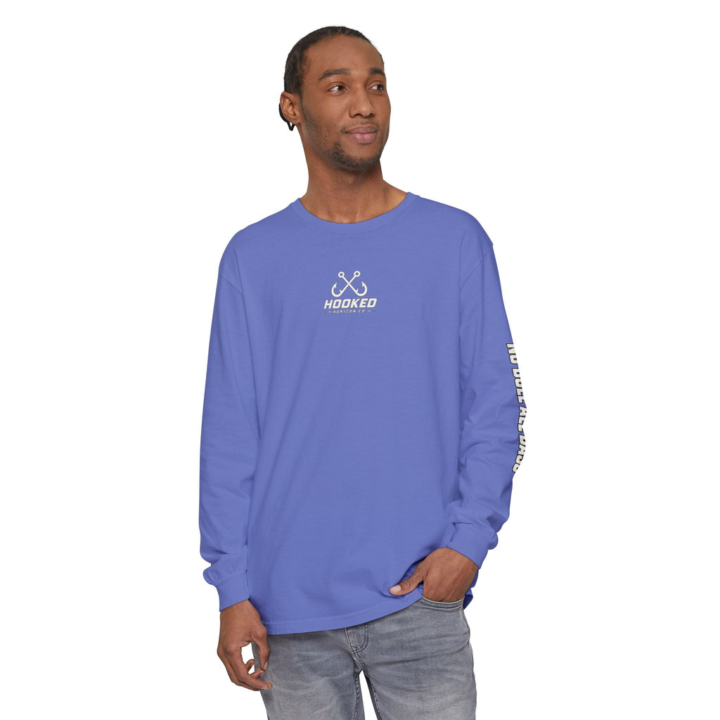 Saltwater Sea Striper Fishing Long Sleeve T-Shirt, Ocean Adventure Apparel, Boat Trip Shirt, Coastal Style, Gift for Fishermen
