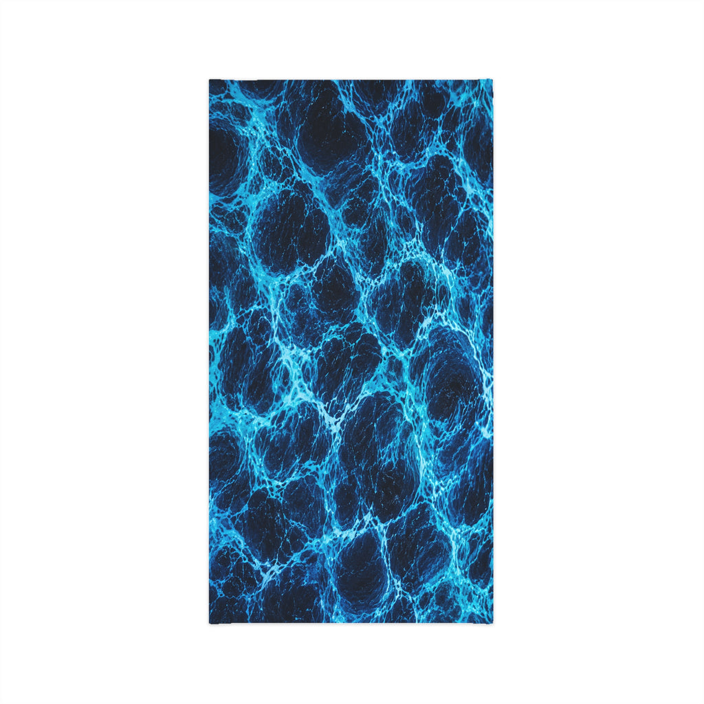 Blue Electric Wave UV Gaiter— Hooked Horizon Co. Fishing Face Mask ("Hooked")