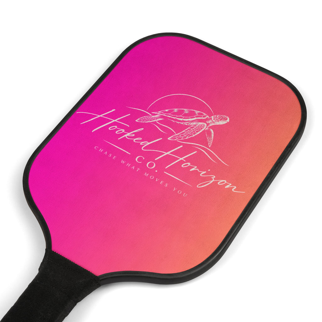 Pink & Peach Turtle— Hooked Horizon Co. Pickleball Kit
