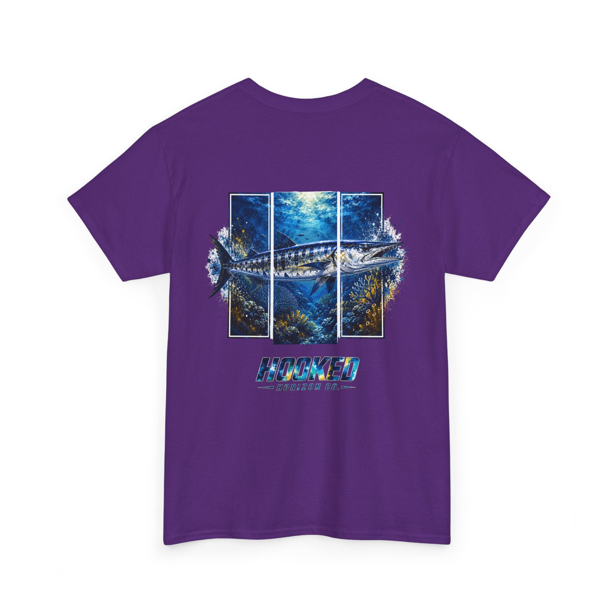 Barracuda Hooked Horizon Co Tee—Ocean Graphic Tee — "Beloved" Ray Design