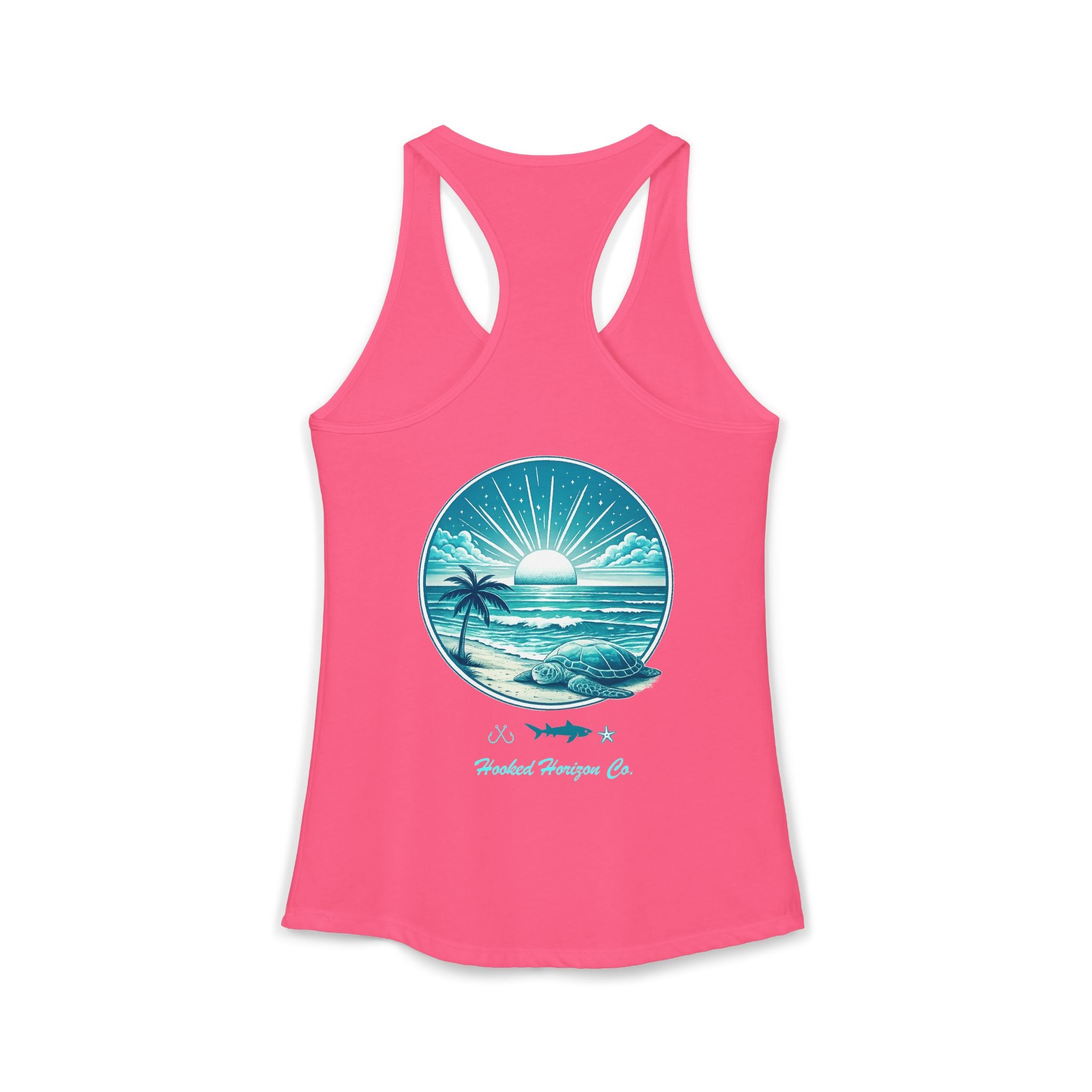 Sea Turtle & Sunset– Hooked Horizon Co. Gifts for Ocean Lovers, Nautical Fashion, Everyday Comfort, Perfect Gift for Her