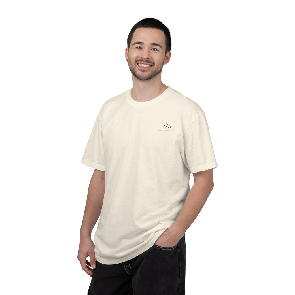 Shark Tee — "Deep Drift on the Water" Fishing Graphicishing Tee for Angler Lovers, Shark Lovers, Ocean Tee