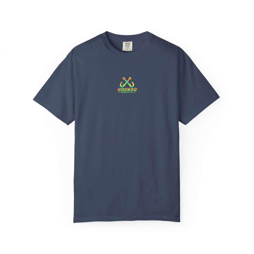 Retro 80s Tripple Fish Fishing Tee — Hooked Horizon Co.  Angler Gifts Ocean Lover Gifts