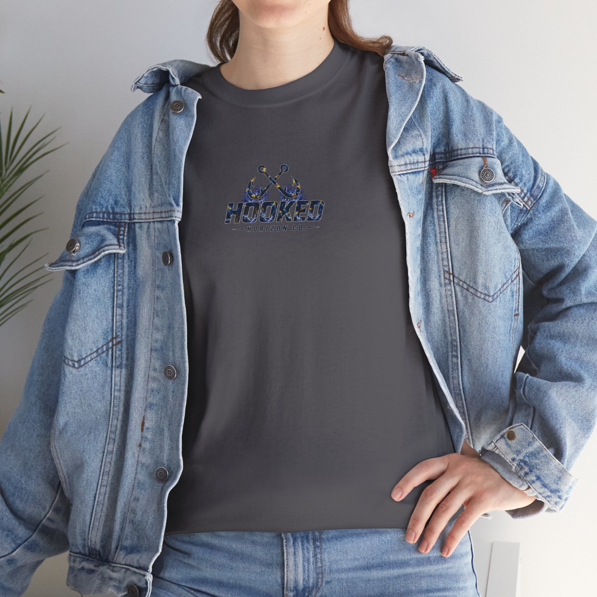 Sail Fish Hooked Horizon Co Tee—Ocean Graphic Tee — "Beloved" Ray Design