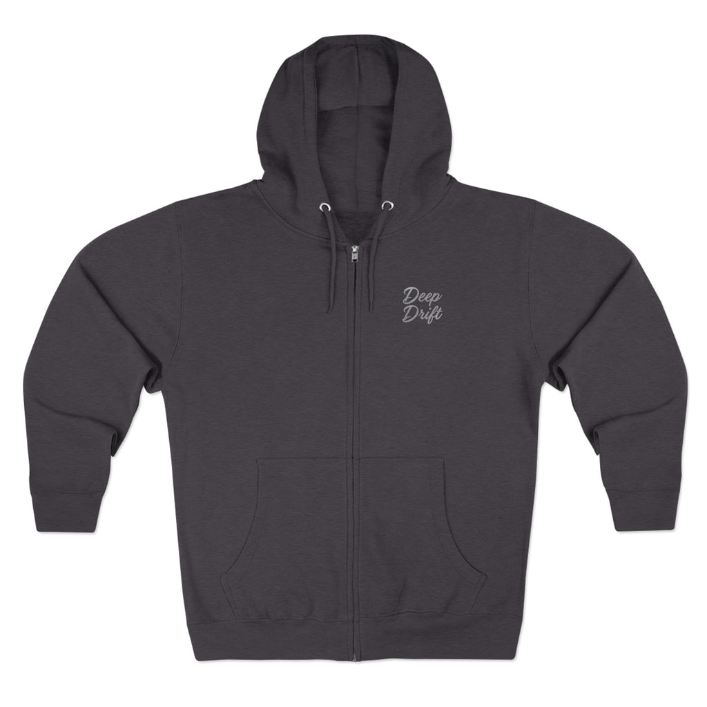 Deep Drift Mahi Mahi Hooked Horizon Co. Unisex Zip Hoodie for Ocean Lovers, Nautical Fashion, Cool Weather Gear, Everyday Comfort, Perfect Gift