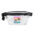 Clear Sunset & Palm Tree Fanny Pack — "Hooked Horizon Co." Beach Festival Waist Bag