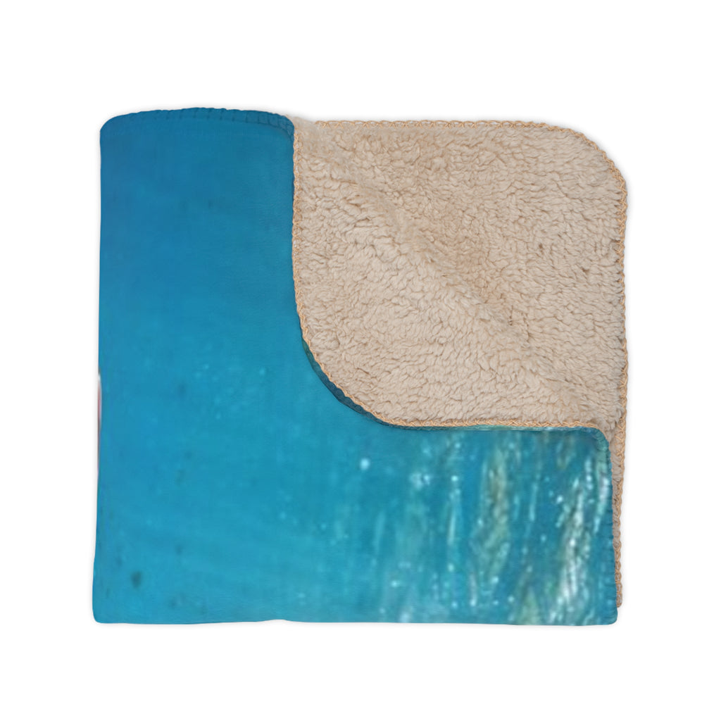 Sea Turtle Sherpa Blanket — Coastal Ocean Photography Throw
