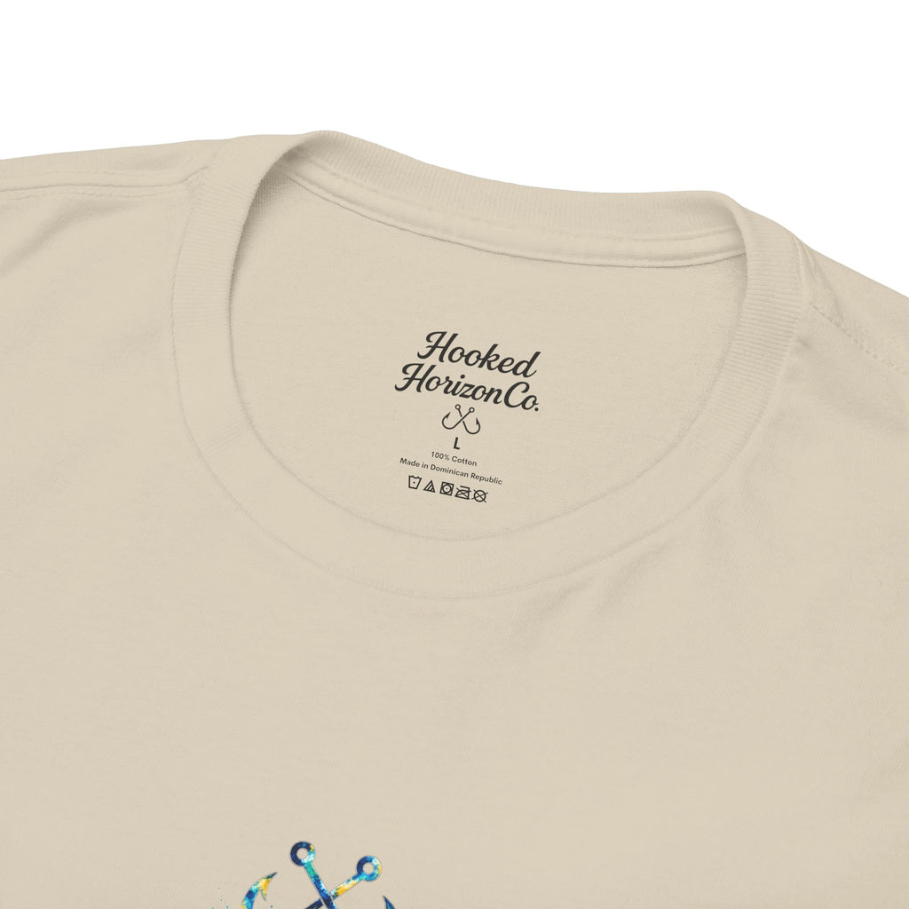 Barracuda Hooked Horizon Co Tee—Ocean Graphic Tee — "Beloved" Ray Design