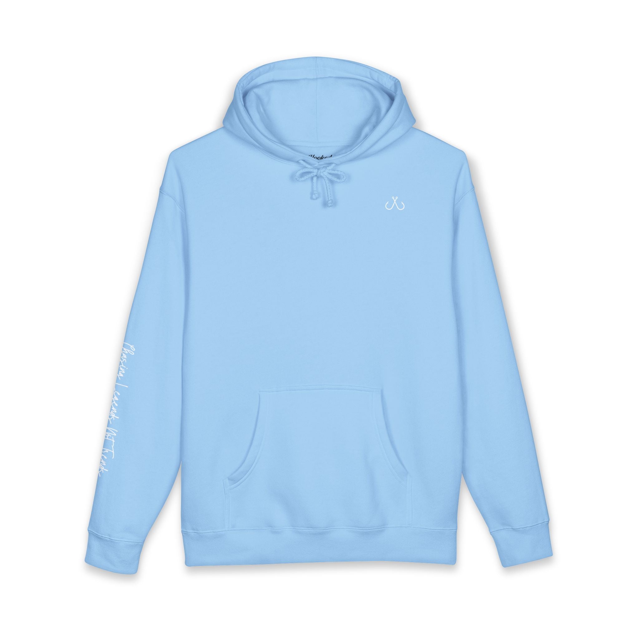 Chasing Legends Not Trends Hoodie Hooked Horizon Co. — Minimal Fishing Back Graphic Hoodie, Multiple Color Variations