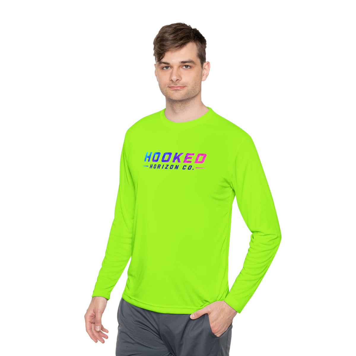 Moisture Wicking Classic Logo Shark Tee —Horizon Co. Anchors Long Sleeve Tee — Lightweight Fishing Shirt
