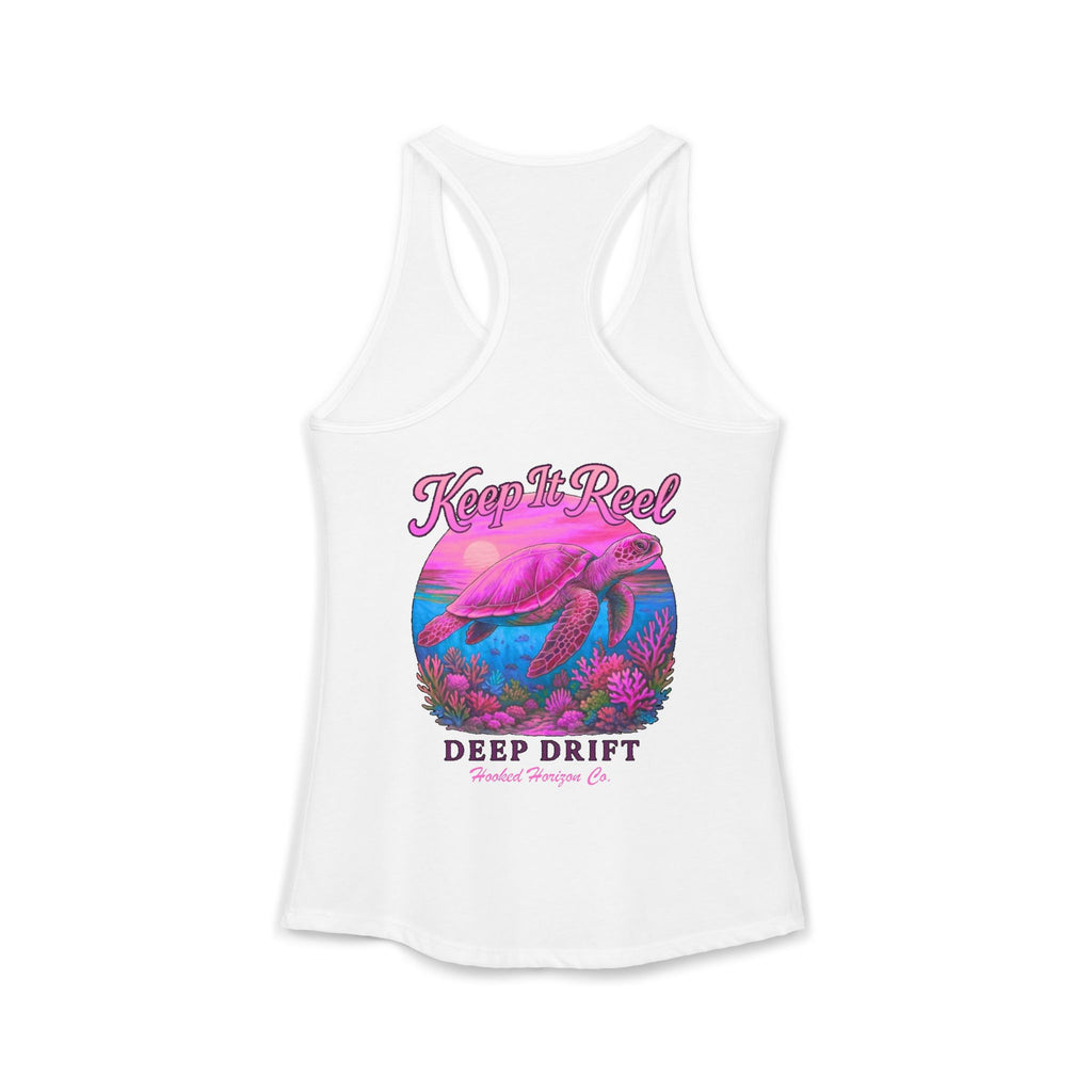 Turtle " Keep It Reel" Deep Drift– Hooked Horizon Co. Gifts for Ocean Lovers, Nautical Fashion, Everyday Comfort, Perfect Gift for Her