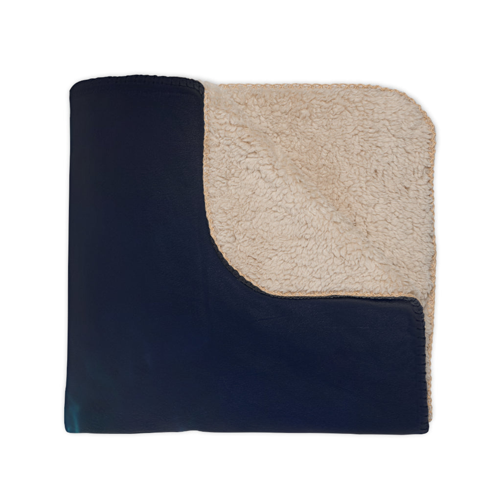 White Tip Shark Deep Drift— Hooked Horizon Co. Sherpa Blanket, Coastal Ocean Photography Throw