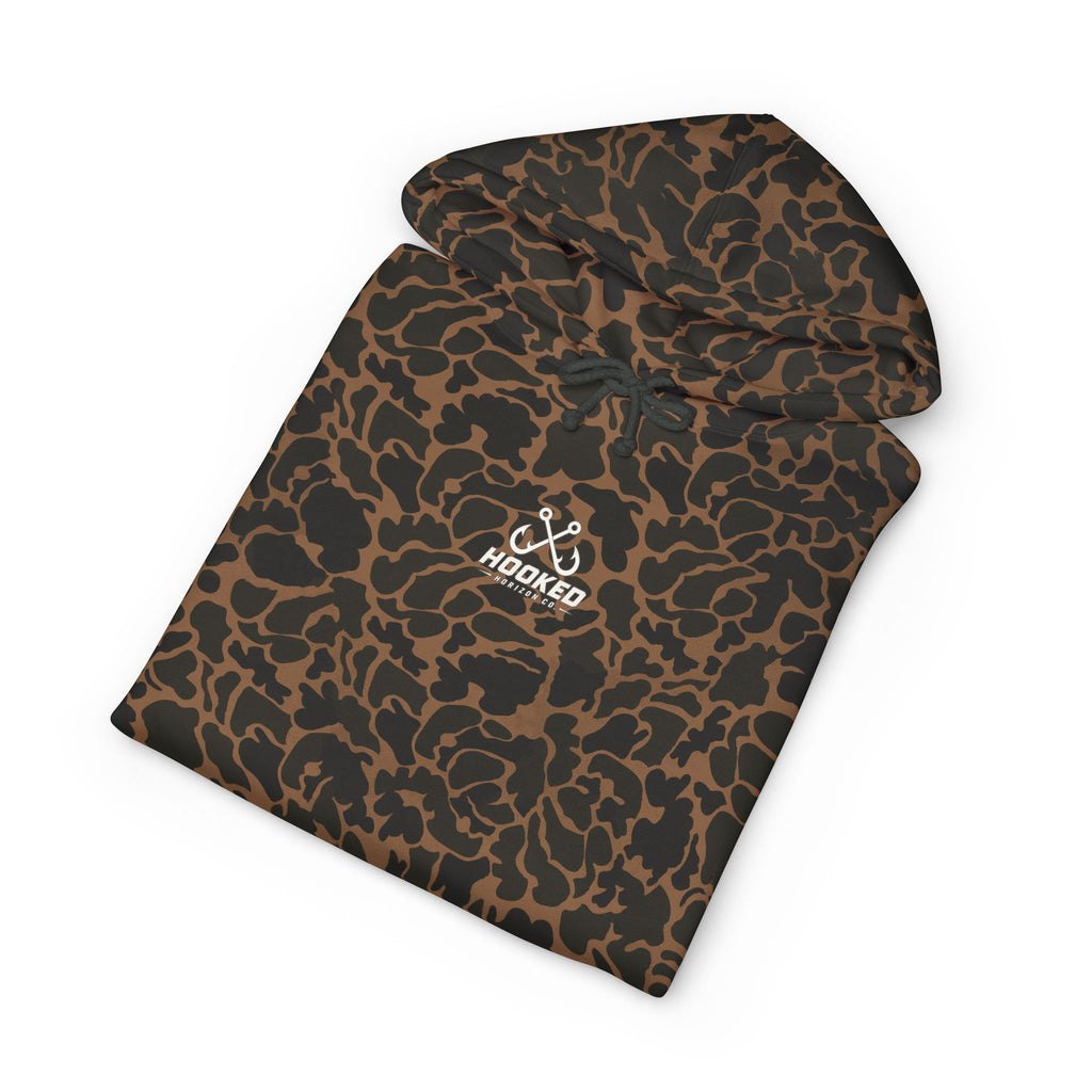 USA Manta Ray Hoodie Hooked Horizon Co. — Fishing Back Graphic Hoodie, Multiple Color Variations