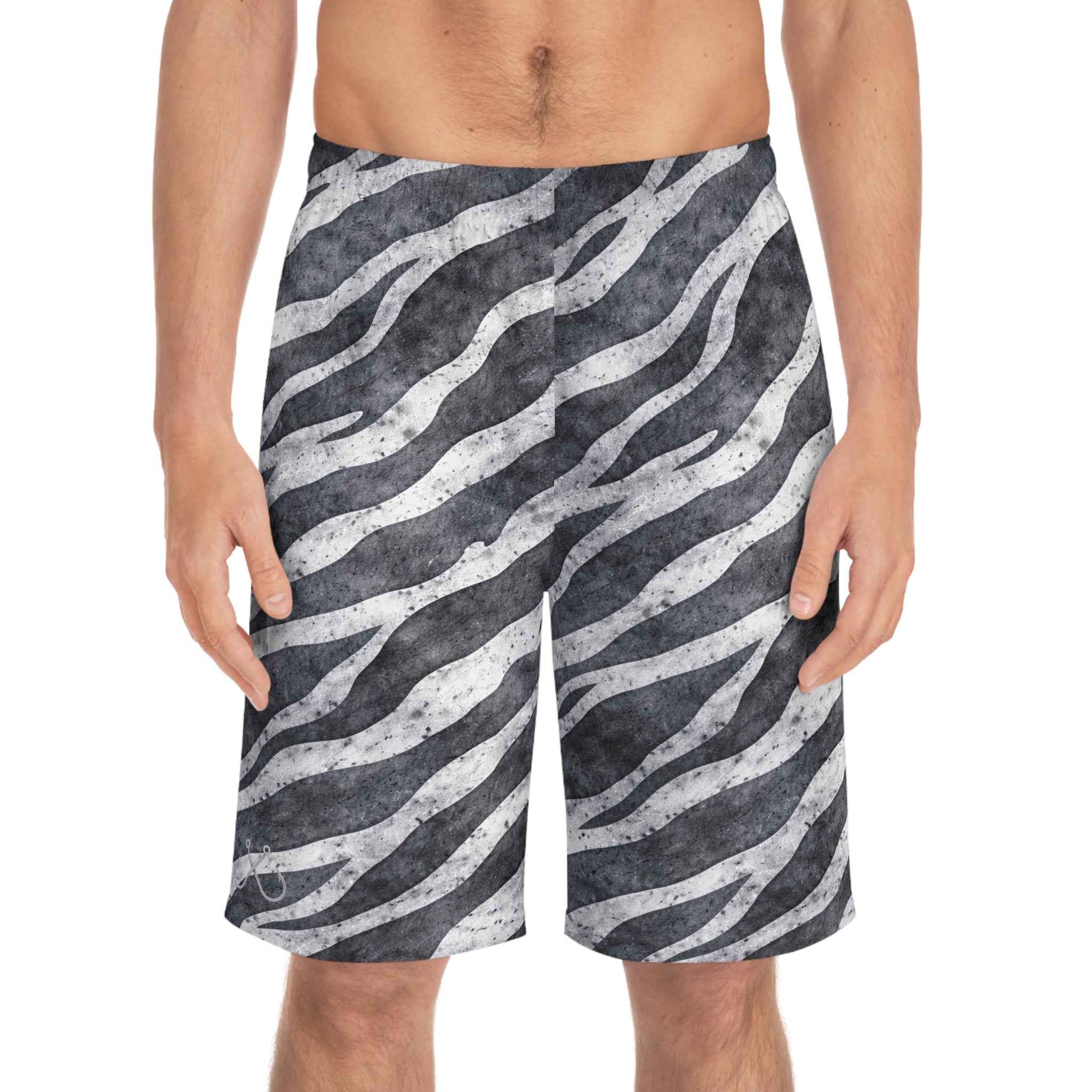 Tiger Shark Ocean-Inspired Board Shorts, Swimwear for Beach Days, Summer Vacations, Pool Parties, Surfing Attire, Water Sports