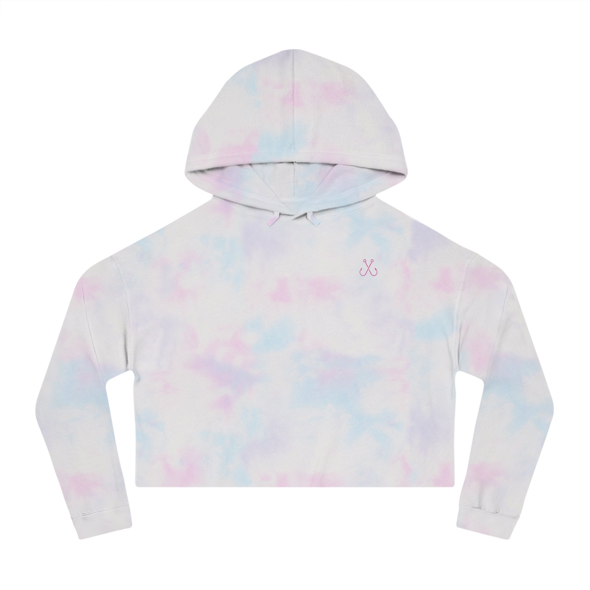 Turtle Cropped Hoodie — "Deep Drift on the Water" Fishing Graphic