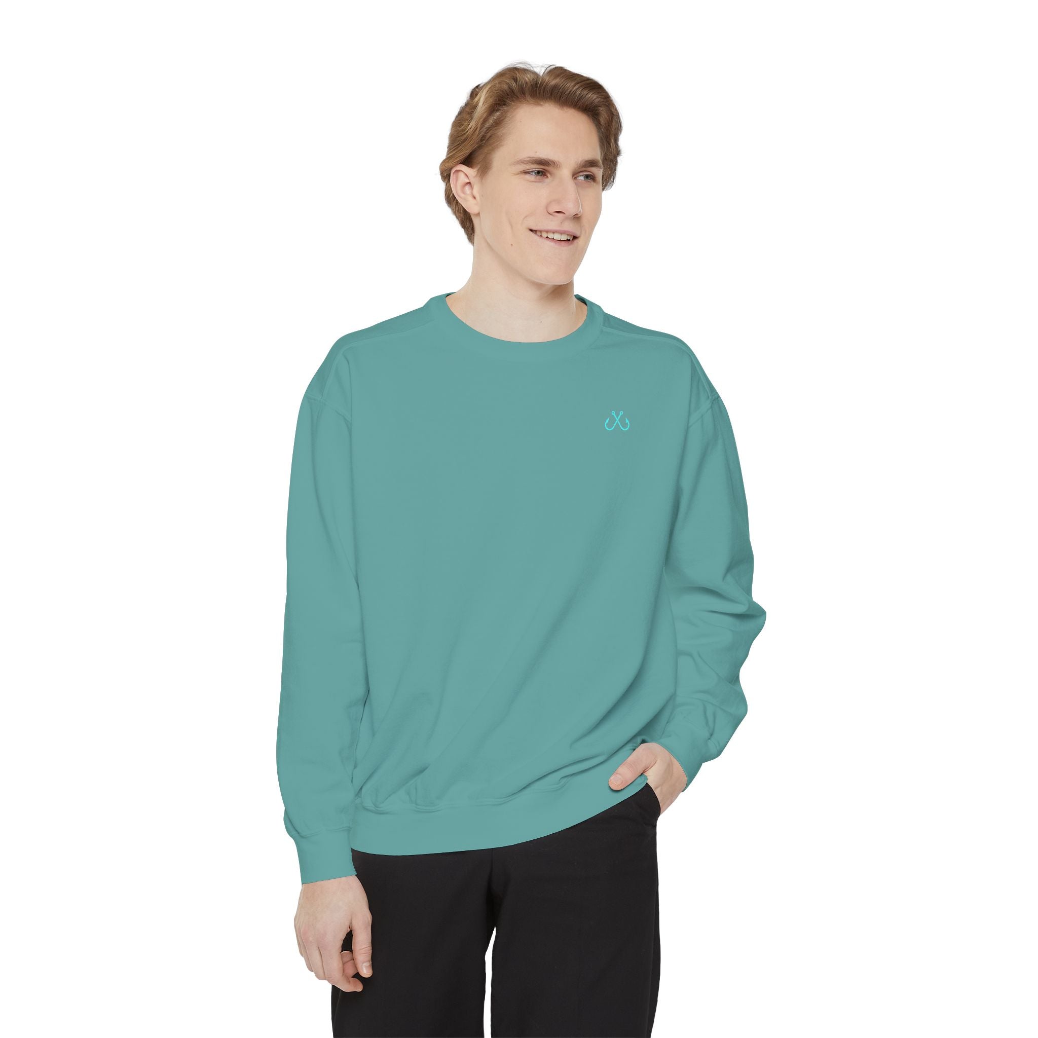 Vintage vibes Neon Tarpon Sweatshirt– Hooked Horizon Co. Ocean apparel, Gifts for Him & Her, Ocean Conservation, Soft Unisex Garment-Dyed Sweatshirt