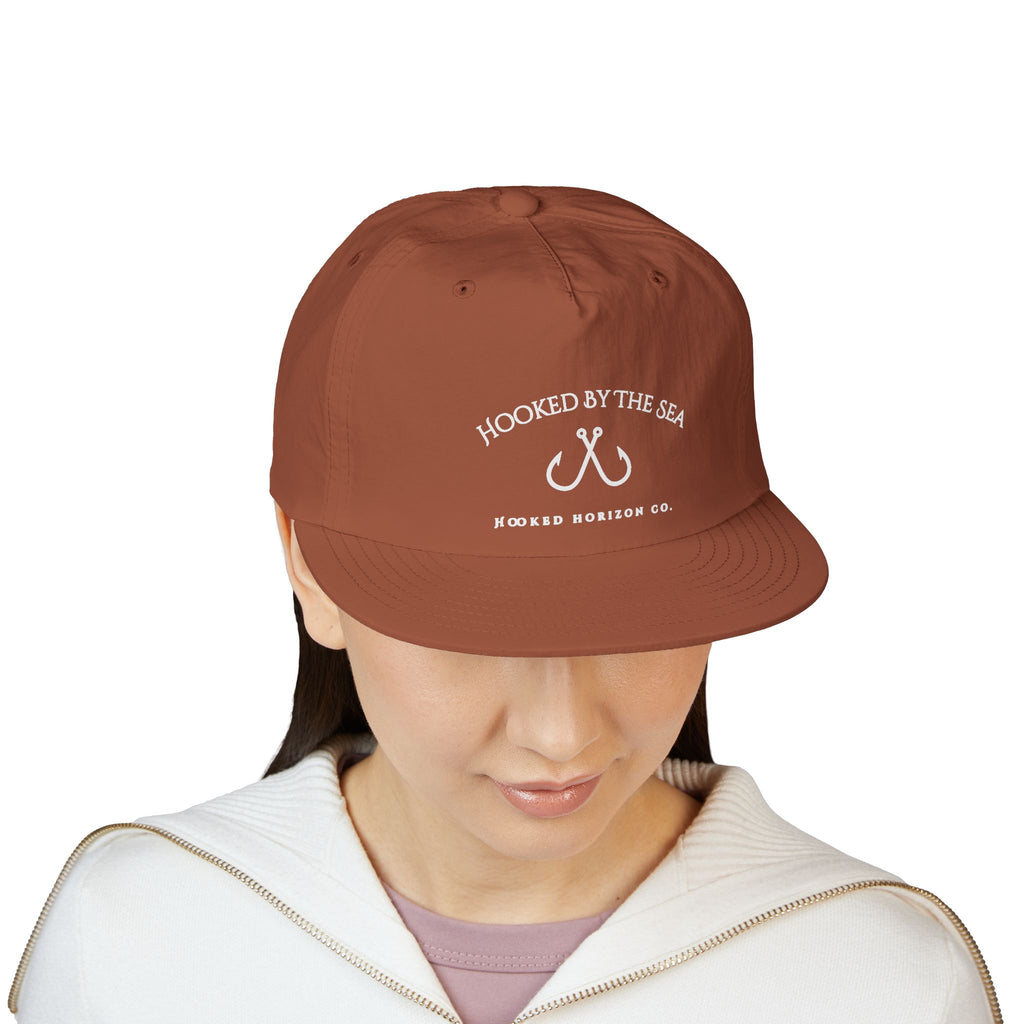 Quick Dry Surf Cap Hooked Horizon Co. — Light Weight, Multiple Color Variations Beachy Vibes Snapback Hat for Surf Lovers, Summer Fashion, Ocean Enthusiasts, Gift for Surfers, Vacation Style