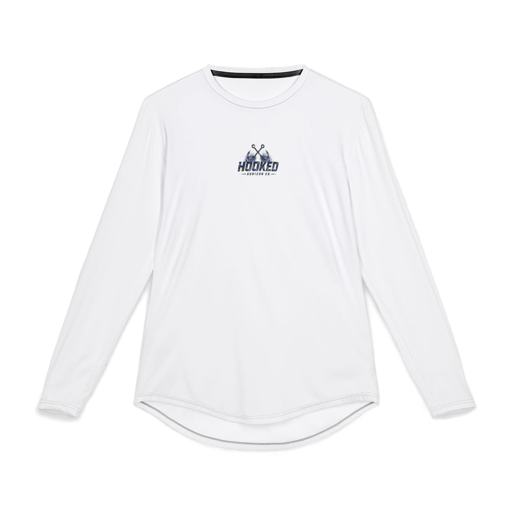 Sail Fish Hooked Horizon Co — Men's Long Sleeve UV Shirt — Chasing Legends Not Trends Orca Ocean Graphic Performance Tee