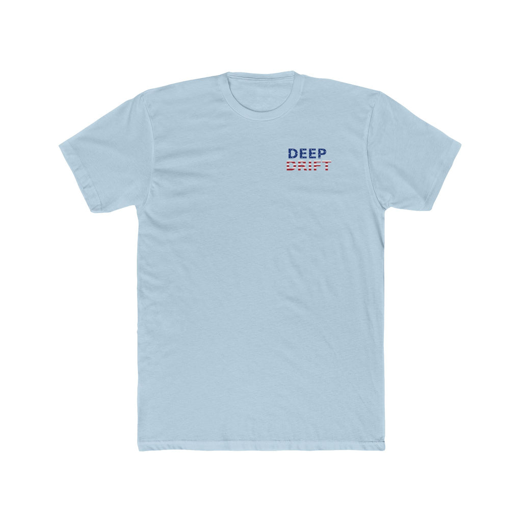 USA Deep Drift Marlin Tee — Patriotic Hooked Horizon Co. Fishing T-Shirt