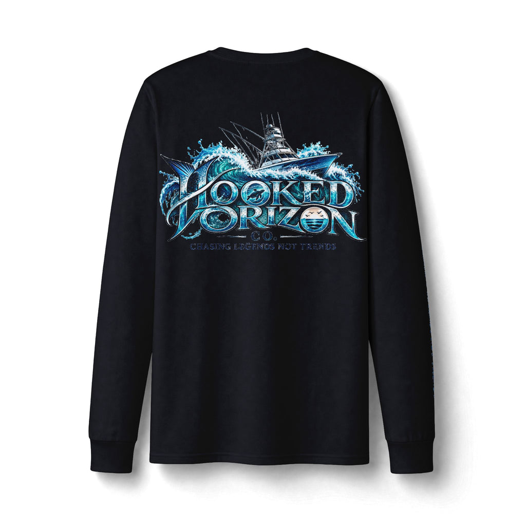 Fishing Boat Wave Dri-Power Long Sleeve T-Shirt
