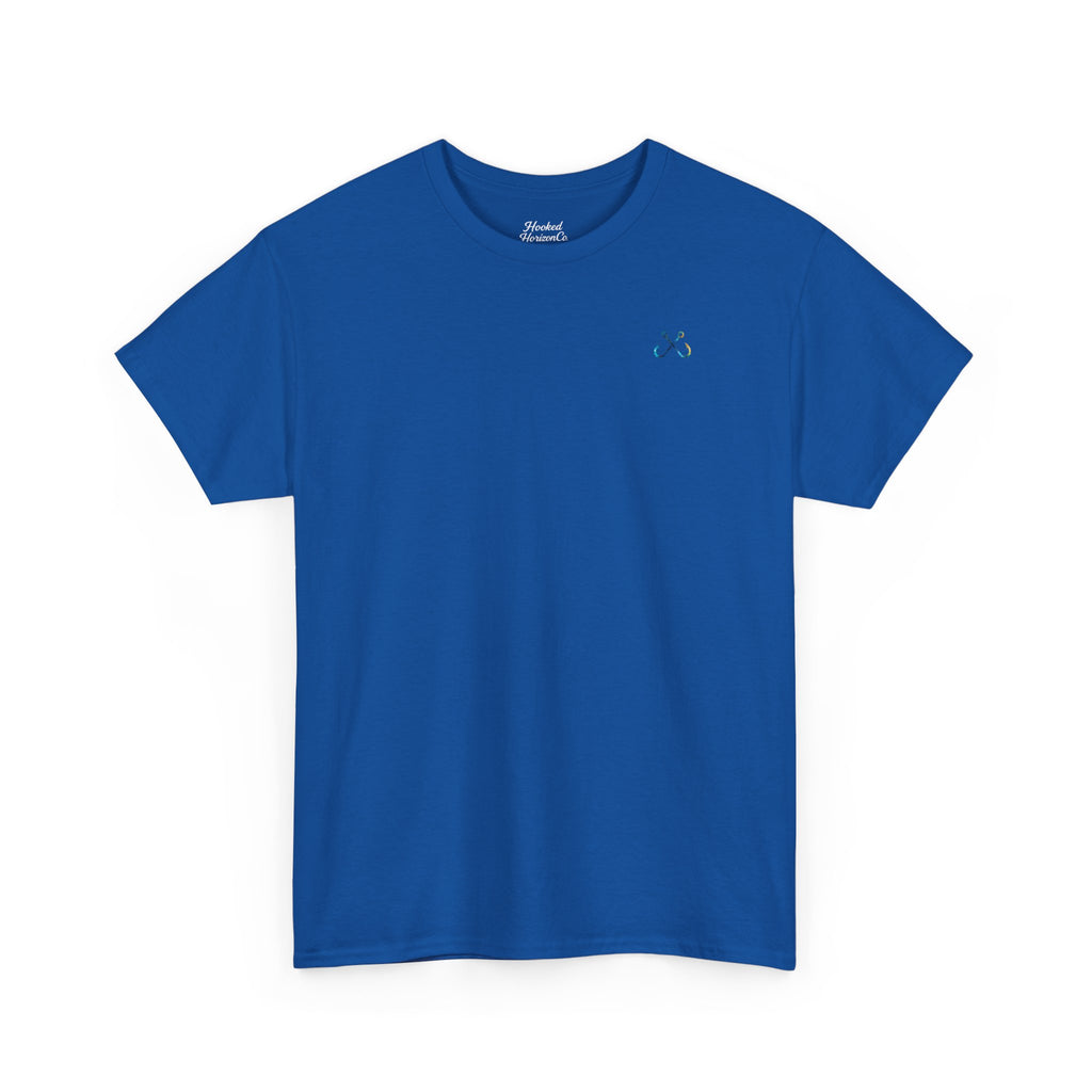 Bull Shark Hooked Horizon Co Tee—Ocean Graphic Tee — "Beloved" Ray Design