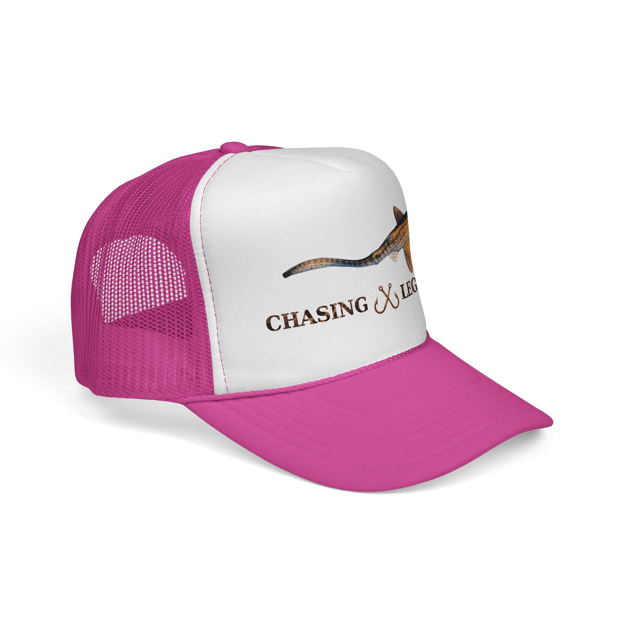 Leopard Shark Trucker Cap — Fishing & Beach Hat