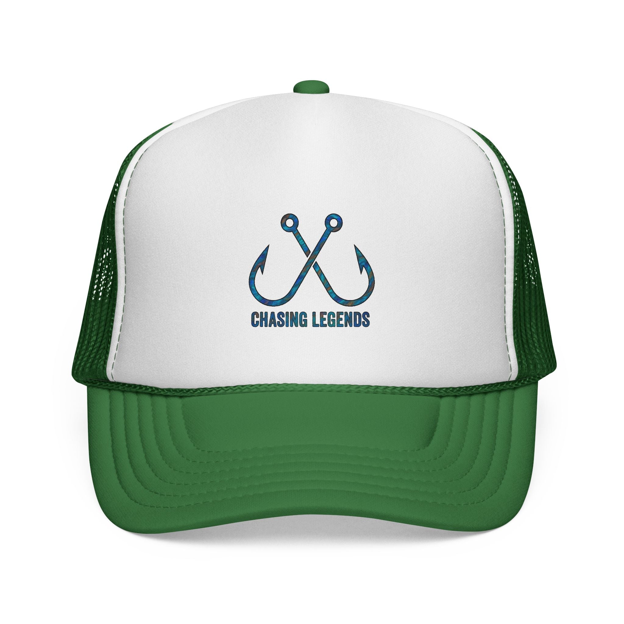 Trucker Cap — 'Chasing Legends' Fishing Hooks Logo