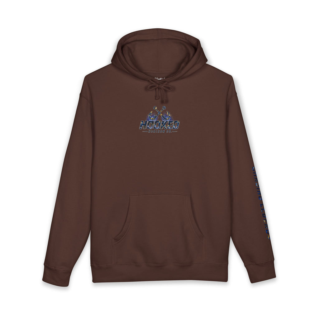 Sail Fish Hoodie Hooked Horizon Co. — Fishing Back Graphic Hoodie, Multiple Color Variations