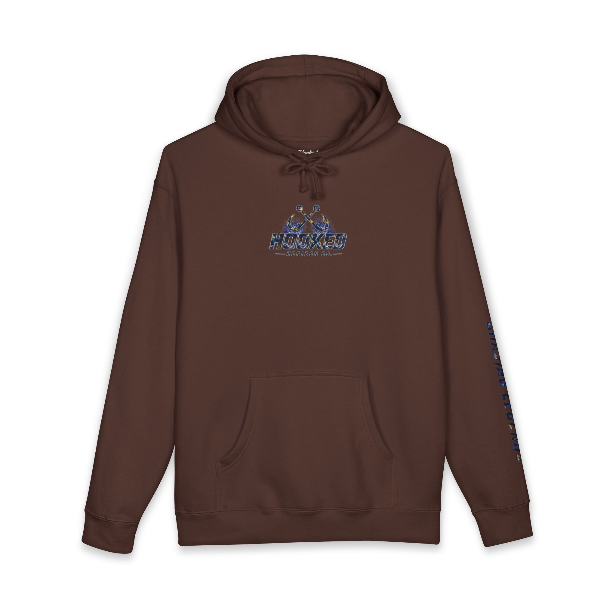 Sail Fish Hoodie Hooked Horizon Co. — Fishing Back Graphic Hoodie, Multiple Color Variations