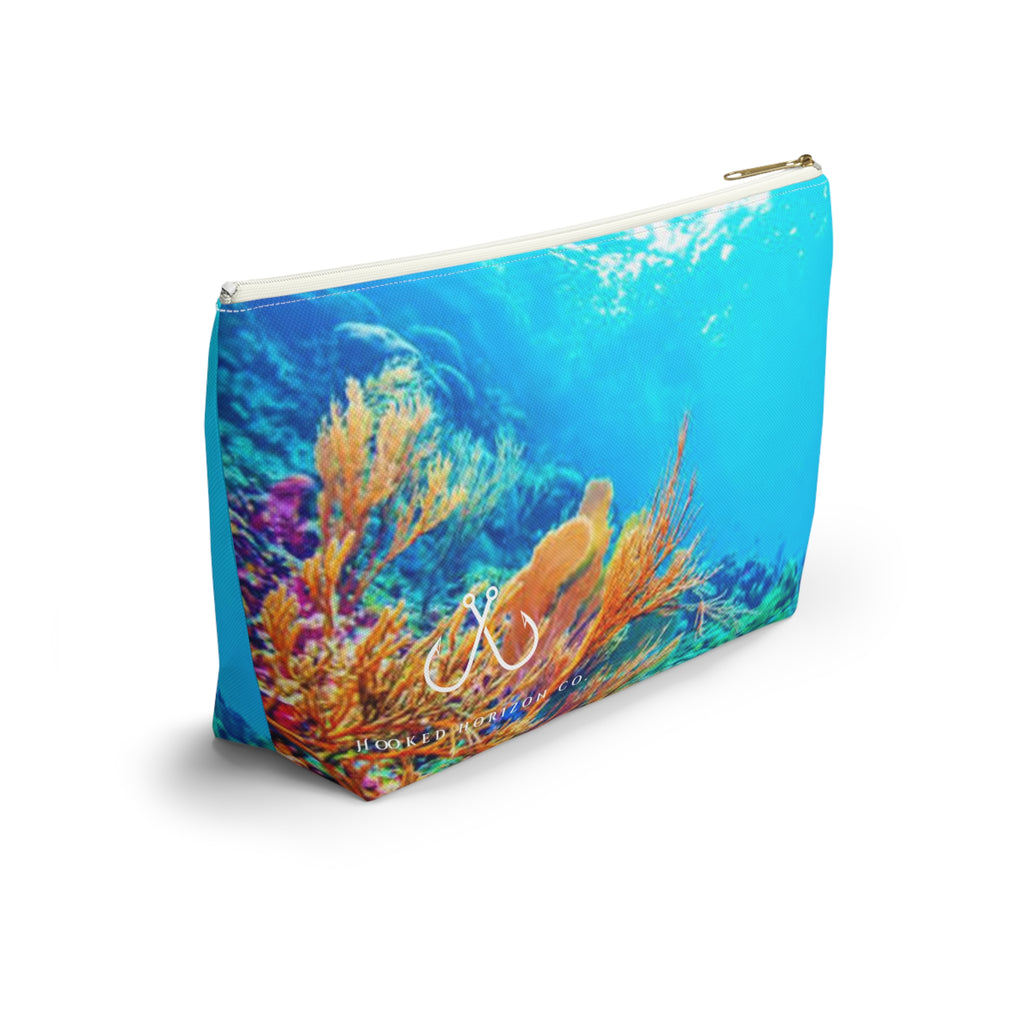 Bright Reef Accessory Pouch | Makeup Bag, Travel Organizer, Gift for Her, Beach Essentials, Stylish Storage