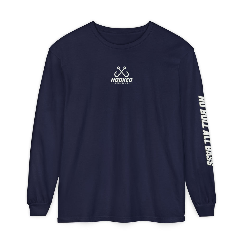 Saltwater Sea Striper Fishing Long Sleeve T-Shirt, Ocean Adventure Apparel, Boat Trip Shirt, Coastal Style, Gift for Fishermen