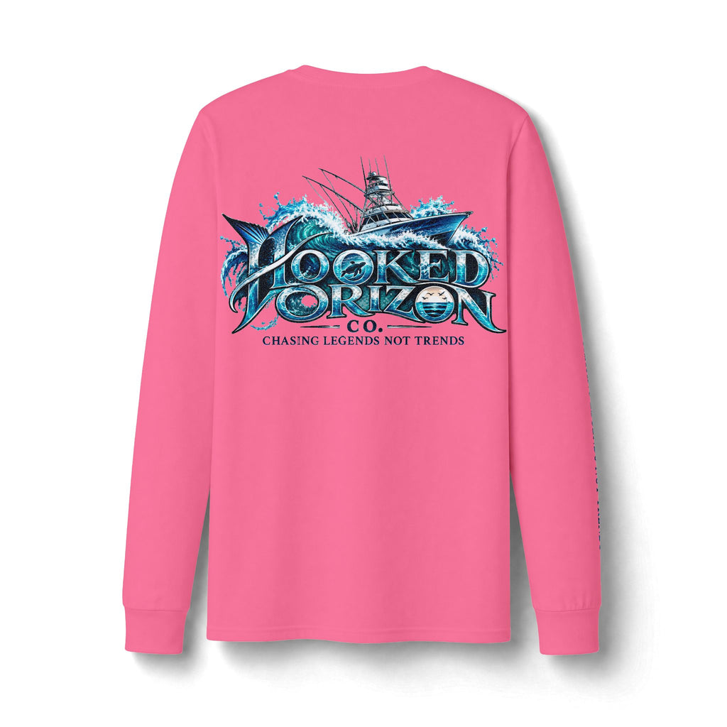 Fishing Boat Wave Dri-Power Long Sleeve T-Shirt