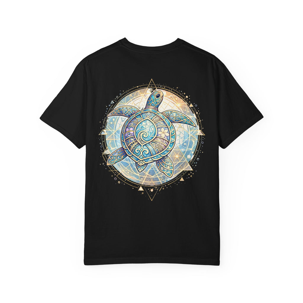 Turtle Geometric Inspiration T-Shirt - Hooked Horizon Co. Fishing Tee for Angler Lovers