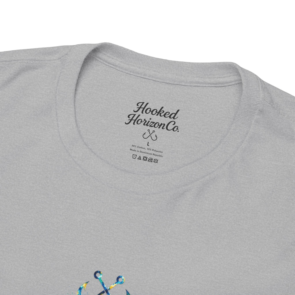Barracuda Hooked Horizon Co Tee—Ocean Graphic Tee — "Beloved" Ray Design