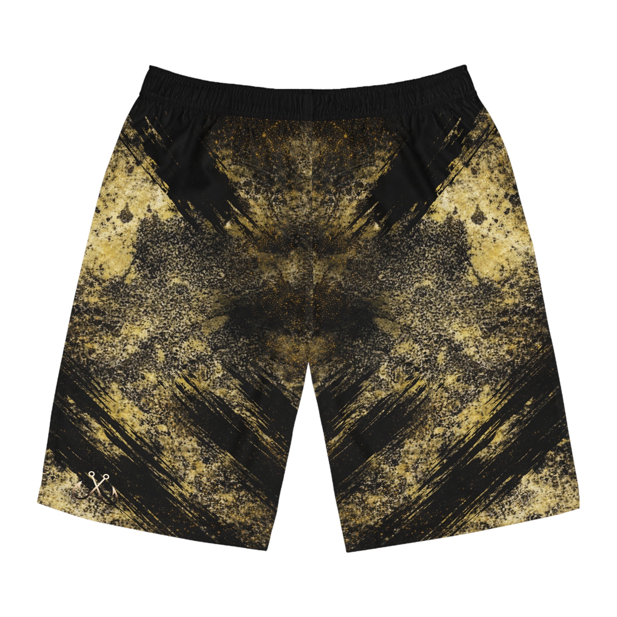 Serpentine Ocean Mineral-Inspired Board Shorts, Swimwear for Beach Days, Summer Vacations, Pool Parties, Surfing Attire, Water Sports