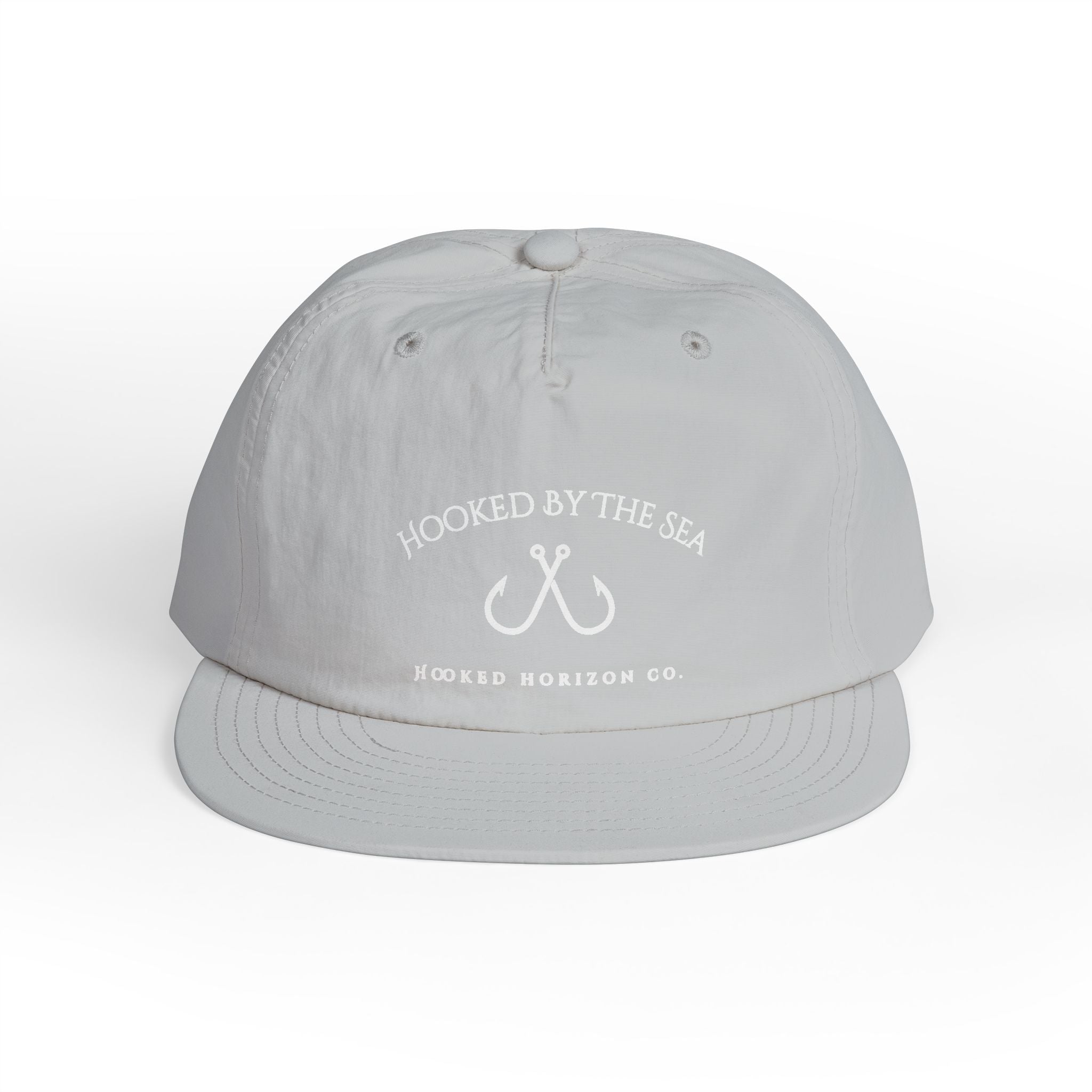 Quick Dry Surf Cap Hooked Horizon Co. — Light Weight, Multiple Color Variations Beachy Vibes Snapback Hat for Surf Lovers, Summer Fashion, Ocean Enthusiasts, Gift for Surfers, Vacation Style