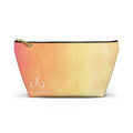 Pink To Orange Ombre Vibrant Gradient Accessory Pouch | Makeup Bag, Travel Organizer, Gift for Her, Beach Essentials, Stylish Storage