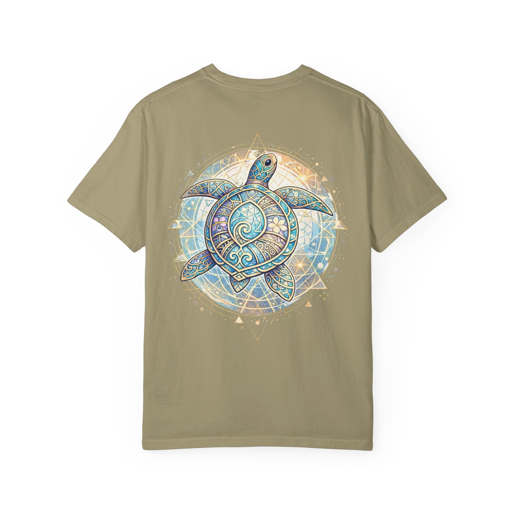 Turtle Geometric Inspiration T-Shirt - Hooked Horizon Co. Fishing Tee for Angler Lovers
