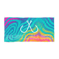 Retro No Bull All Bite Hooked Horizon Co. Coastal Vibes Beach Towel - Perfect for Summer, Pool Days, Camping, Beach Parties, Vacation Fun