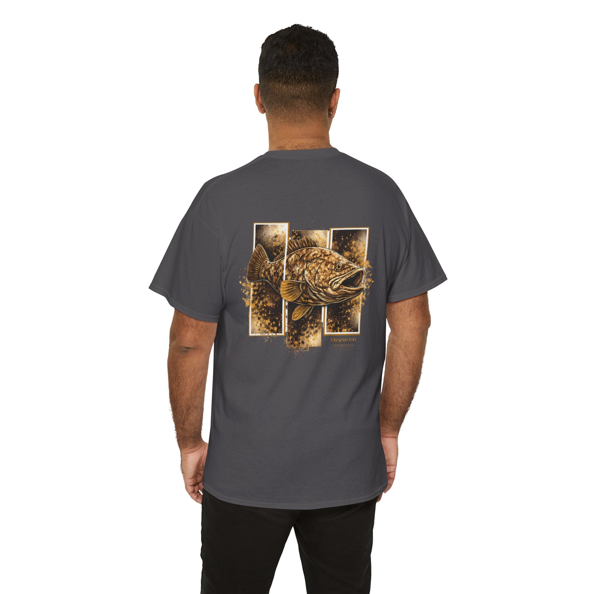 Grouper Hooked Horizon Co Tee—Ocean Graphic Tee — "Beloved" Ray Design