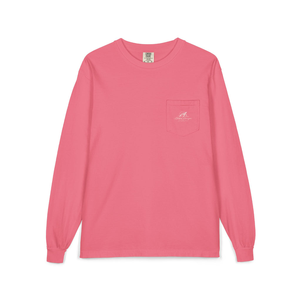 Turtle Hooked Horizon Co. – " Chase What Moves You "Unisex Long Sleeve Pocket T-Shirt