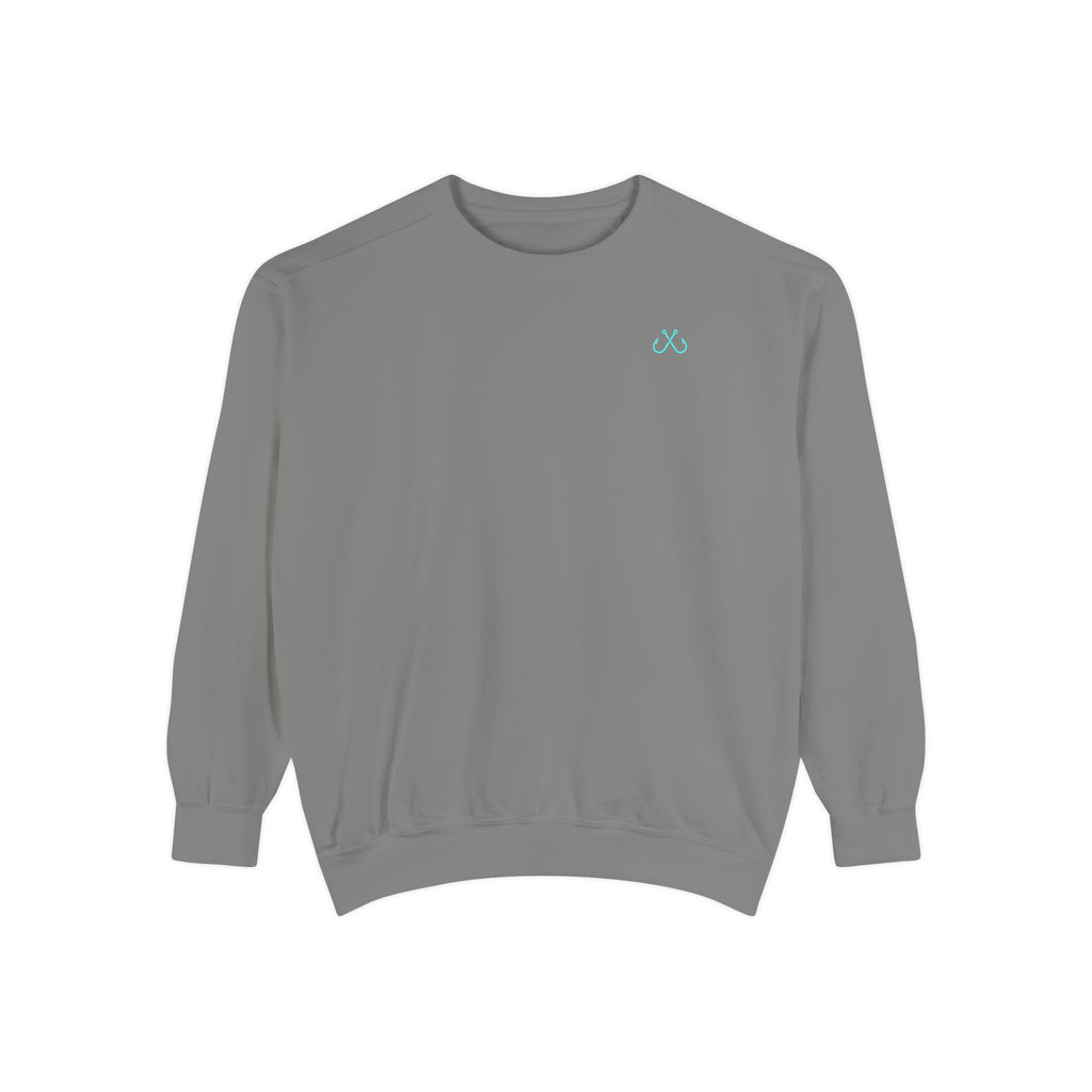 Vintage vibes Neon Tarpon Sweatshirt– Hooked Horizon Co. Ocean apparel, Gifts for Him & Her, Ocean Conservation, Soft Unisex Garment-Dyed Sweatshirt